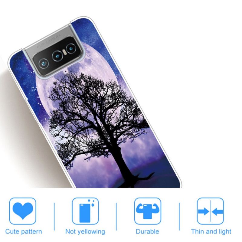 Coque Asus Zenfone 7 / 7 Pro Arbre Et Lune