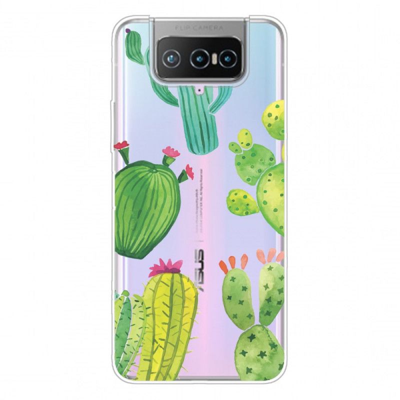 Coque Asus Zenfone 7 / 7 Pro Cactus Aquarelle