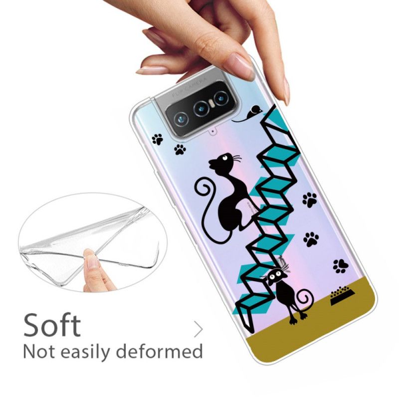 Coque Asus Zenfone 7 / 7 Pro Drôles De Chats