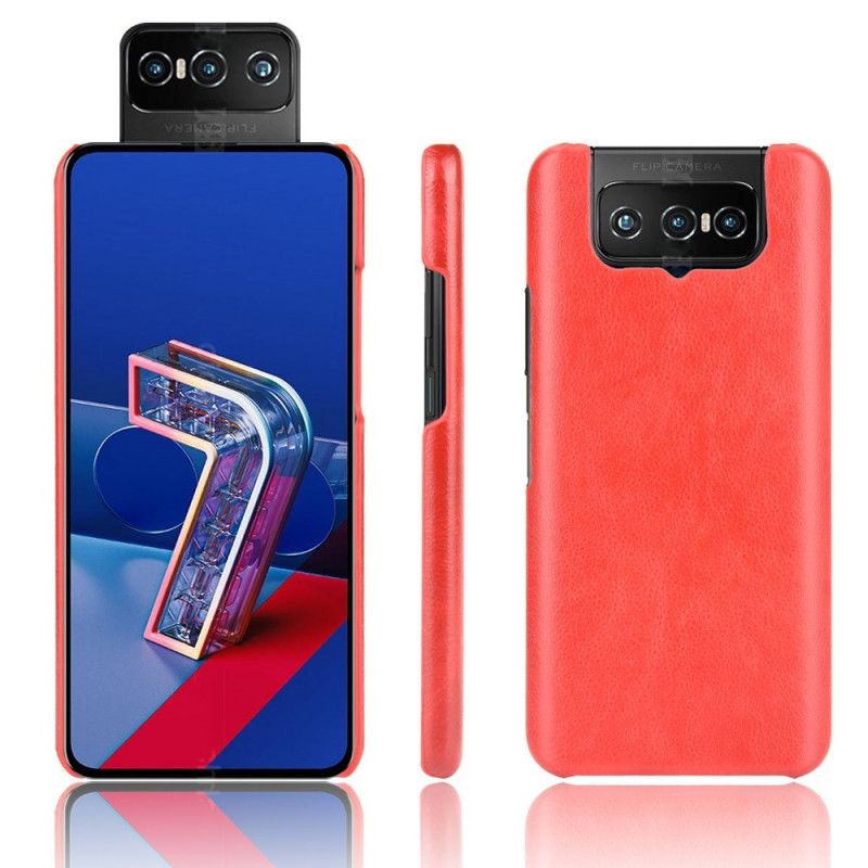 Coque Asus Zenfone 7 / 7 Pro Effet Cuir Litchi