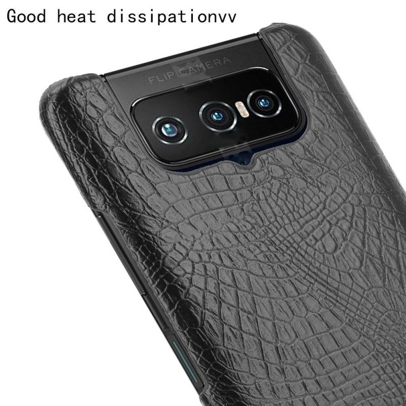 Coque Asus Zenfone 7 / 7 Pro Effet Peau De Crocodile