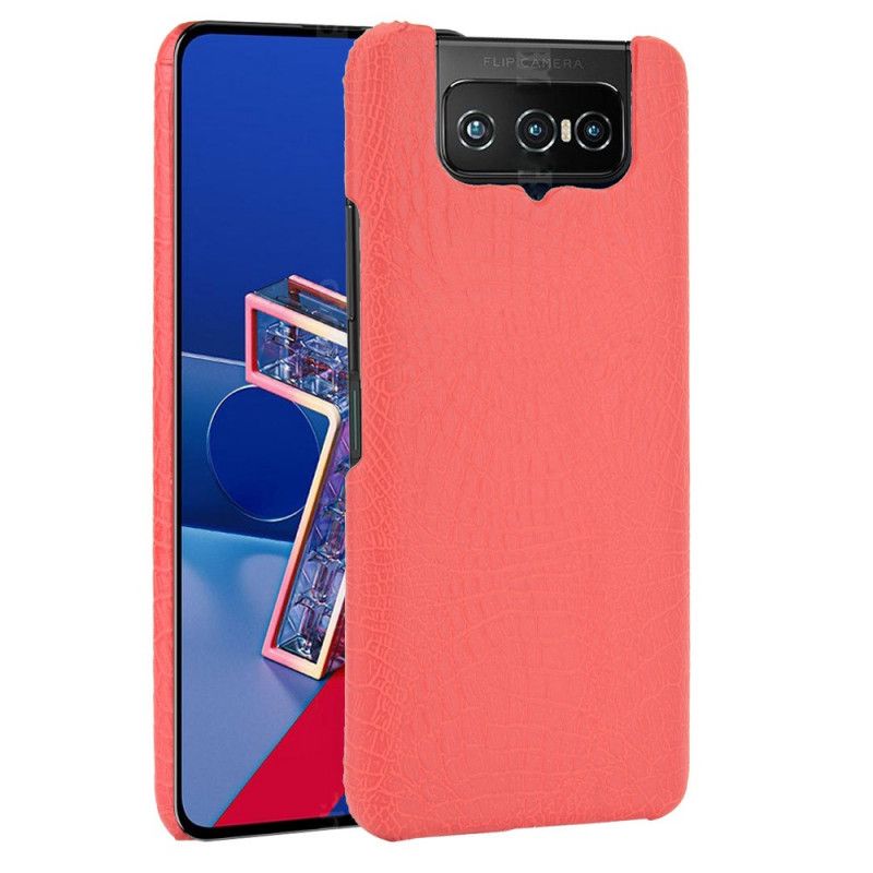 Coque Asus Zenfone 7 / 7 Pro Effet Peau De Crocodile