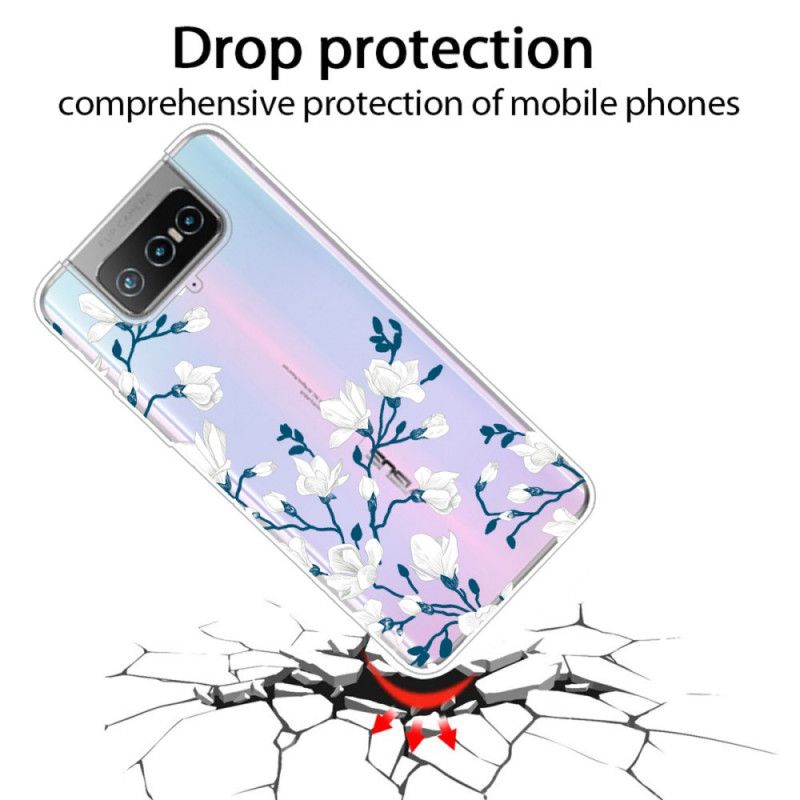 Coque Asus Zenfone 7 / 7 Pro Fleurs Blanches