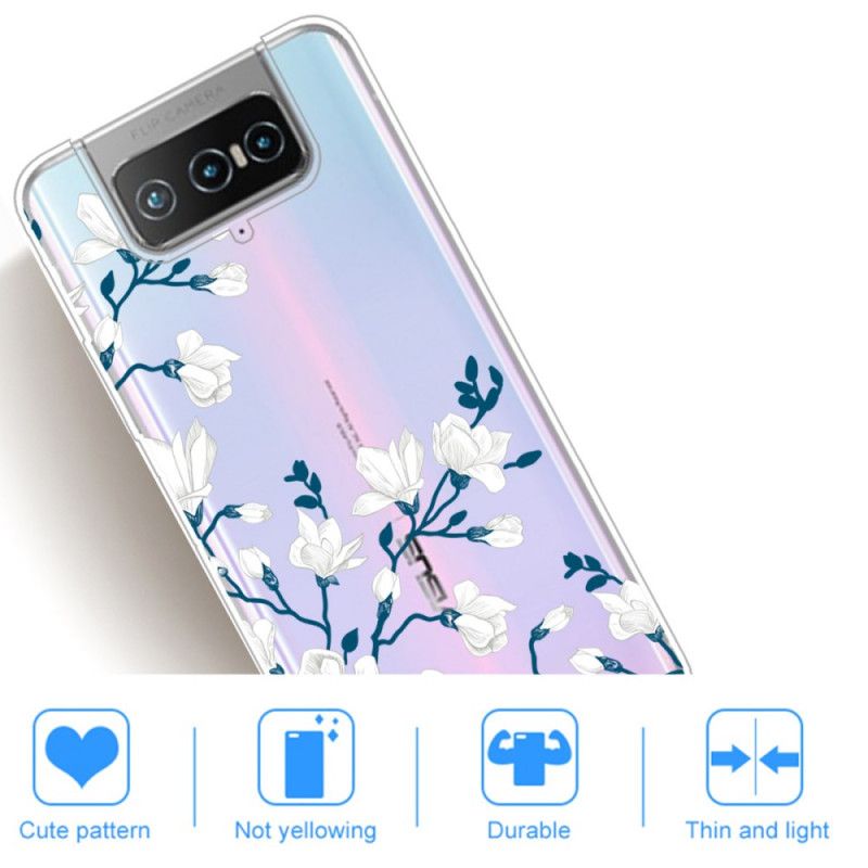 Coque Asus Zenfone 7 / 7 Pro Fleurs Blanches