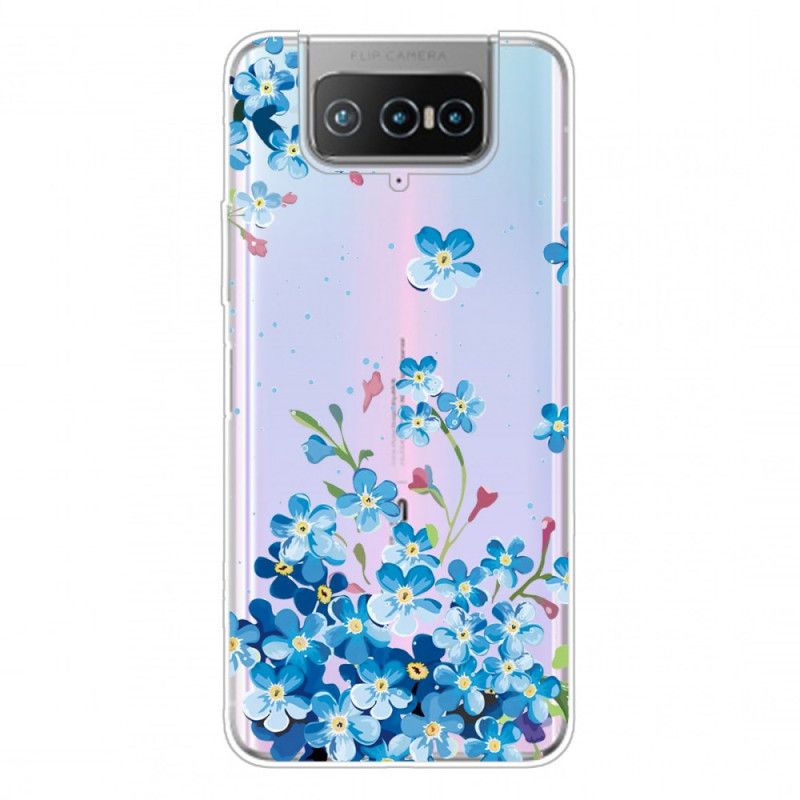 Coque Asus Zenfone 7 / 7 Pro Fleurs Bleues