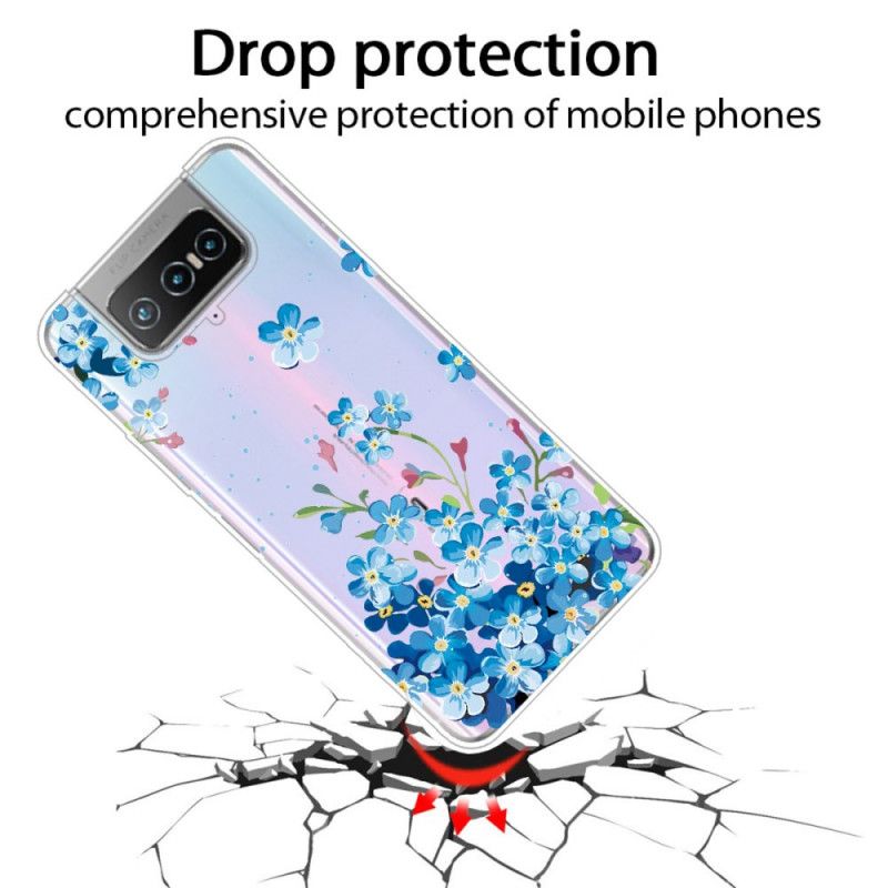 Coque Asus Zenfone 7 / 7 Pro Fleurs Bleues