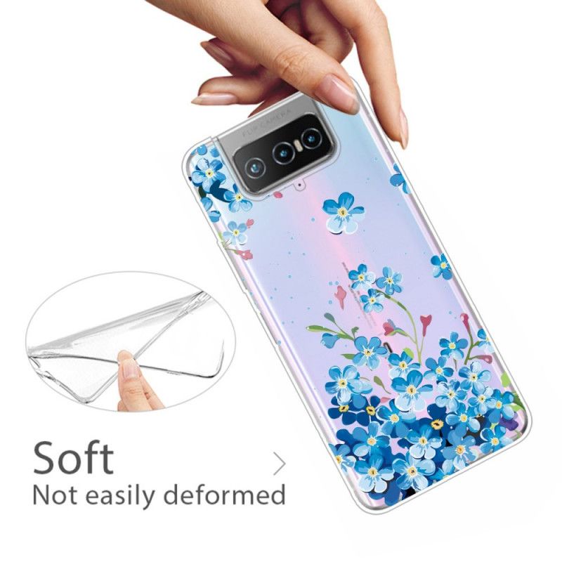 Coque Asus Zenfone 7 / 7 Pro Fleurs Bleues