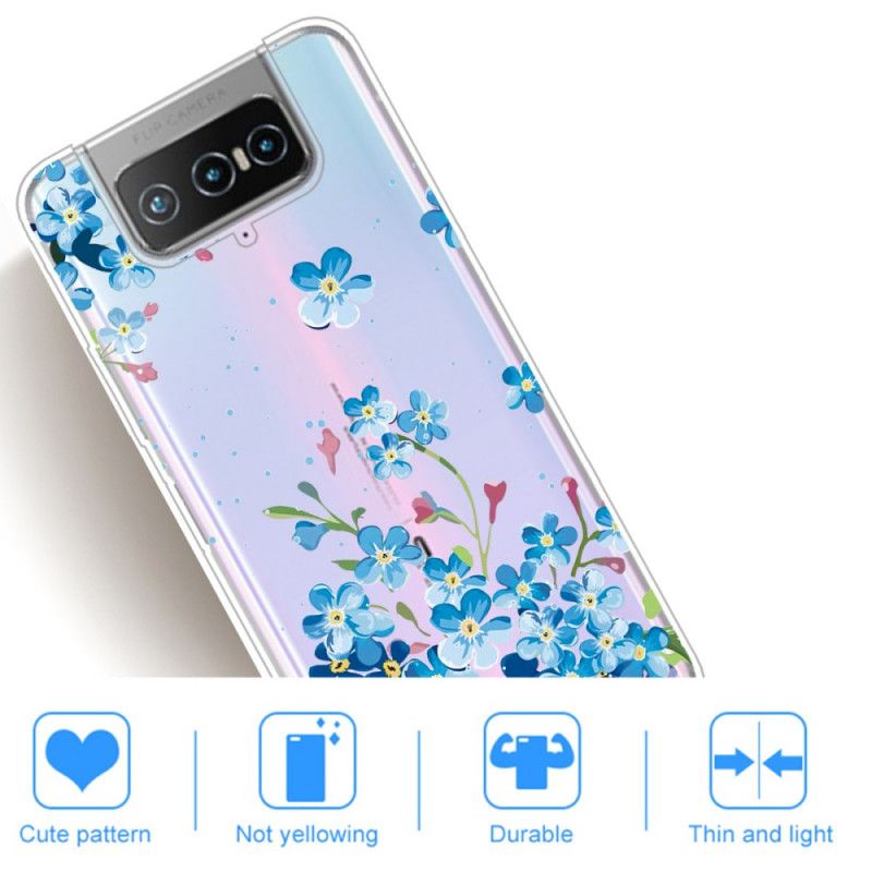 Coque Asus Zenfone 7 / 7 Pro Fleurs Bleues