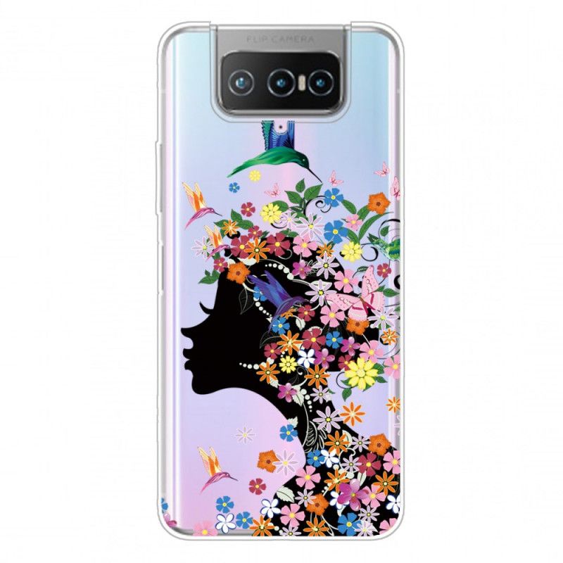 Coque Asus Zenfone 7 / 7 Pro Jolie Tête Fleurie