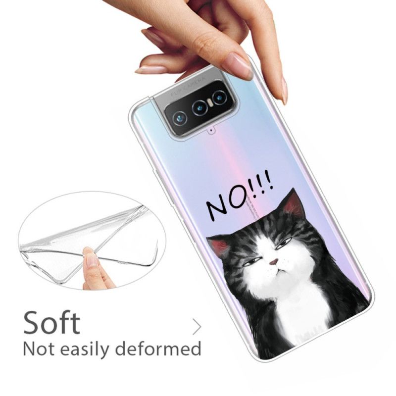 Coque Asus Zenfone 7 / 7 Pro Le Chat Qui Dit Non