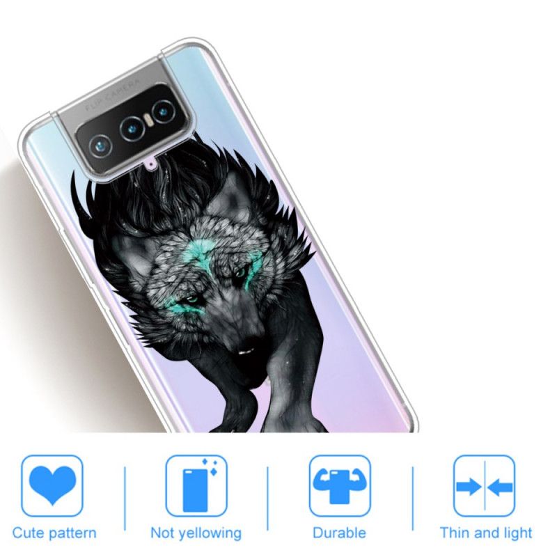 Coque Asus Zenfone 7 / 7 Pro Loup Graphique