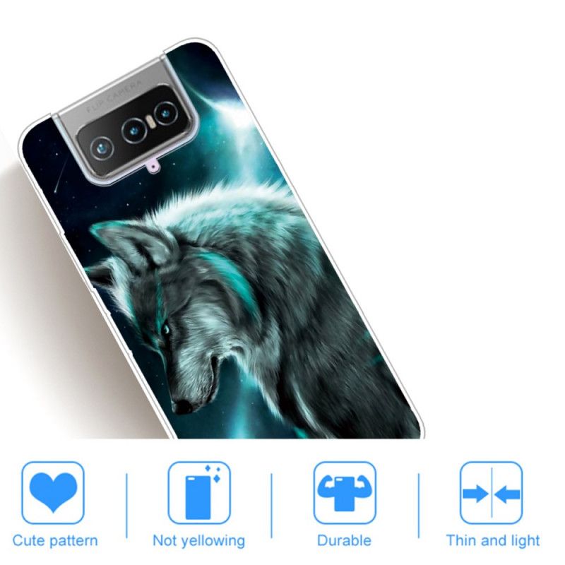 Coque Asus Zenfone 7 / 7 Pro Loup Royal