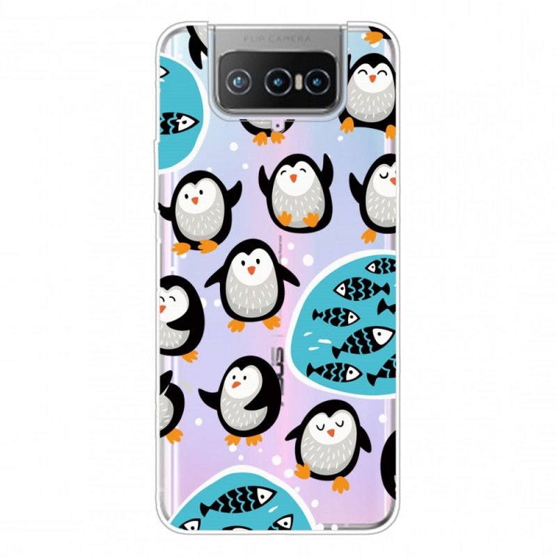 Coque Asus Zenfone 7 / 7 Pro Pingouins Et Poissons