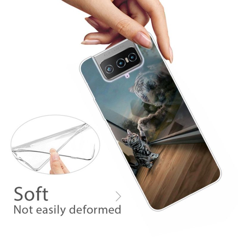 Coque Asus Zenfone 7 / 7 Pro Rêve De Chat