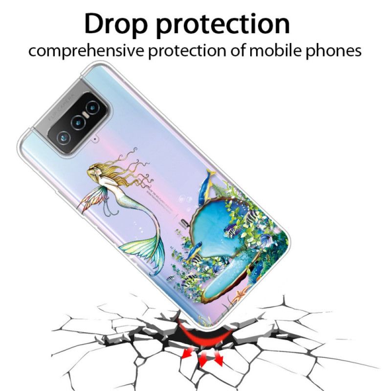 Coque Asus Zenfone 7 / 7 Pro Sirène Bleue