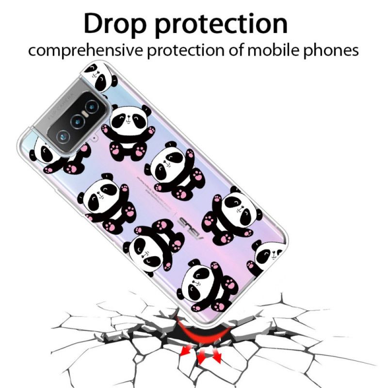 Coque Asus Zenfone 7 / 7 Pro Top Pandas Fun