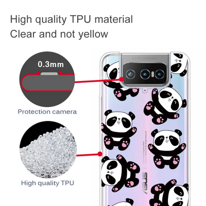 Coque Asus Zenfone 7 / 7 Pro Top Pandas Fun