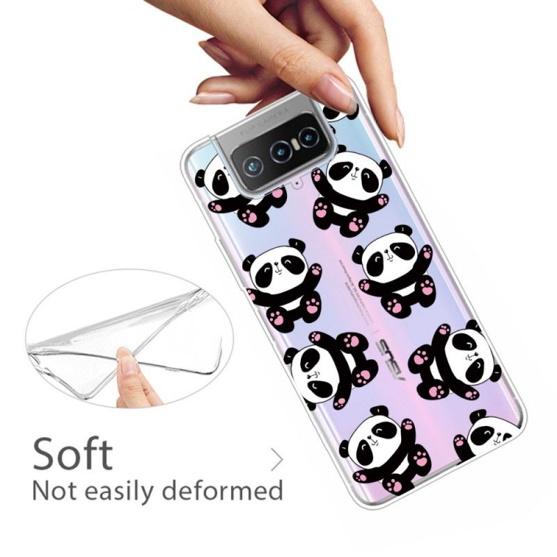 Coque Asus Zenfone 7 / 7 Pro Top Pandas Fun