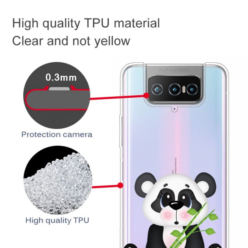 Coque Asus Zenfone 7 / 7 Pro Transparente Panda Triste