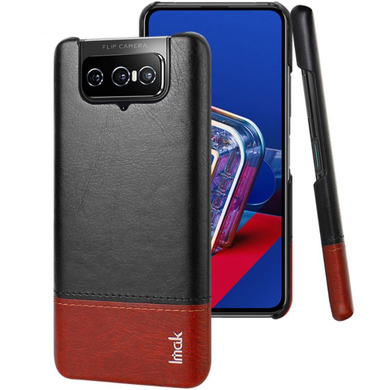 Coque Asus Zenfone 7 / 7 Proimak Ruiyi Series Effet Cuir