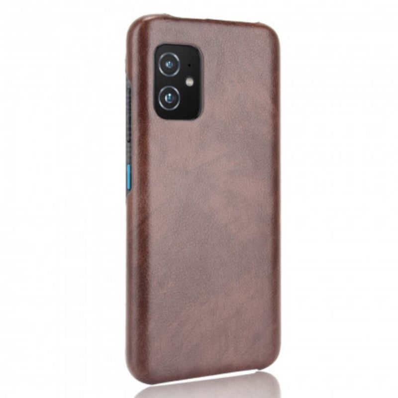 Coque Asus Zenfone 8 Effet Cuir Litchi