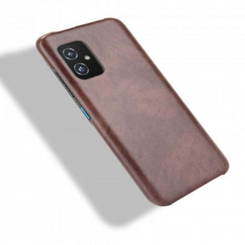 Coque Asus Zenfone 8 Effet Cuir Litchi