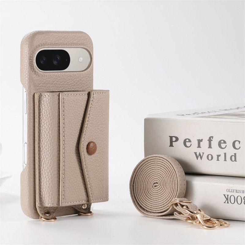 Coque Google Pixel 10 / 9 Porte-Cartes, Miroir et Bandoulière