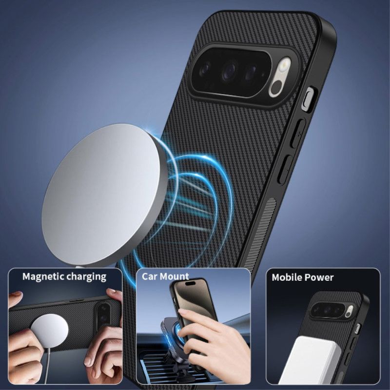 Coque Google Pixel 10 Compatible MagSafe Fibre Carbone