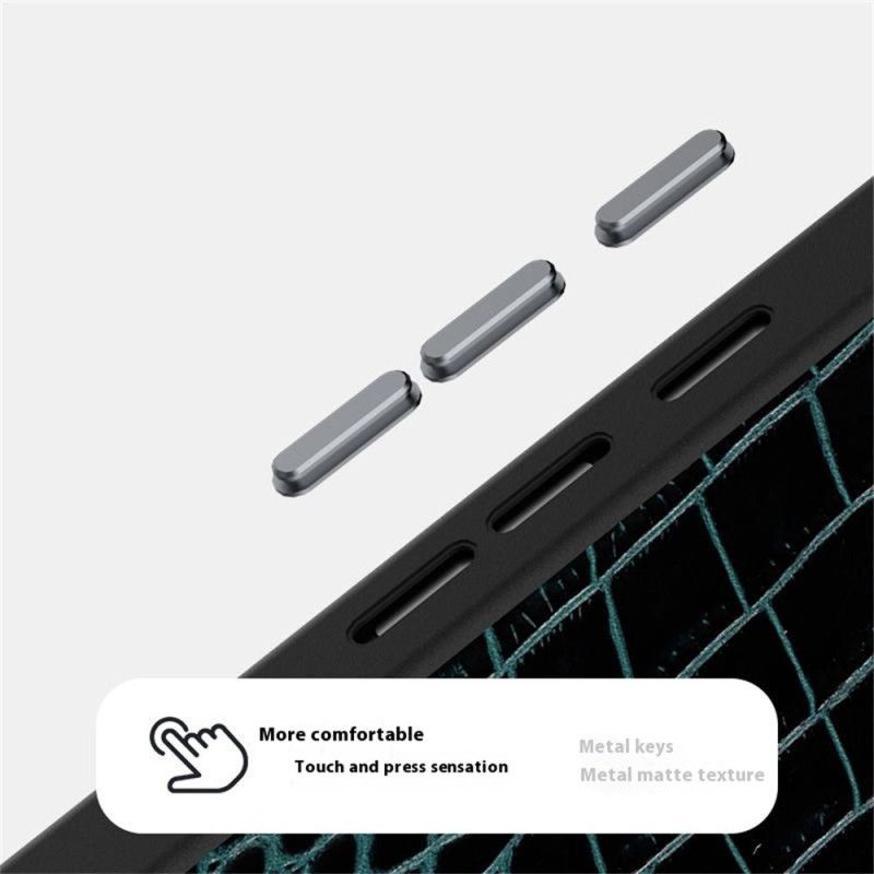 Coque Google Pixel 10 / Pixel 10 Pro compatible MagSafe Croco ABEEL