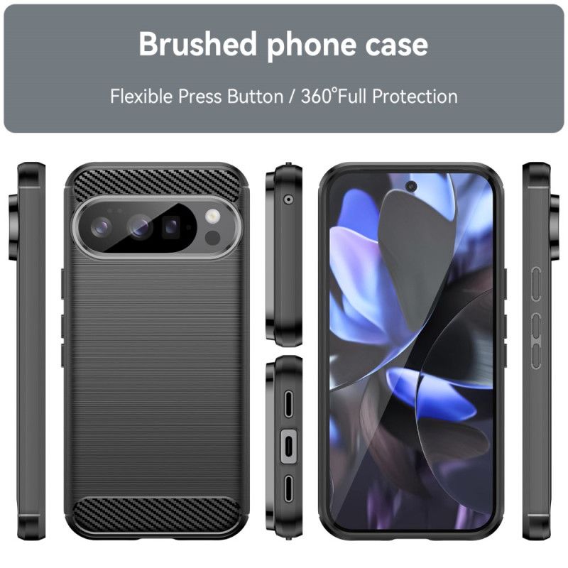 Coque Google Pixel 10 / 10 Pro Fibre Carbone Brossée