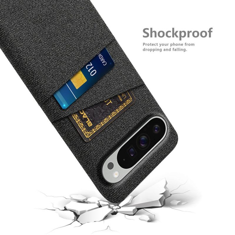 Coque Google Pixel 10 Pro XL Tissu Porte-cartes