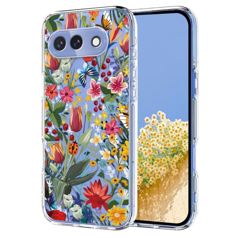 Coque Google Pixel 10A Motif Papillons et Fleurs