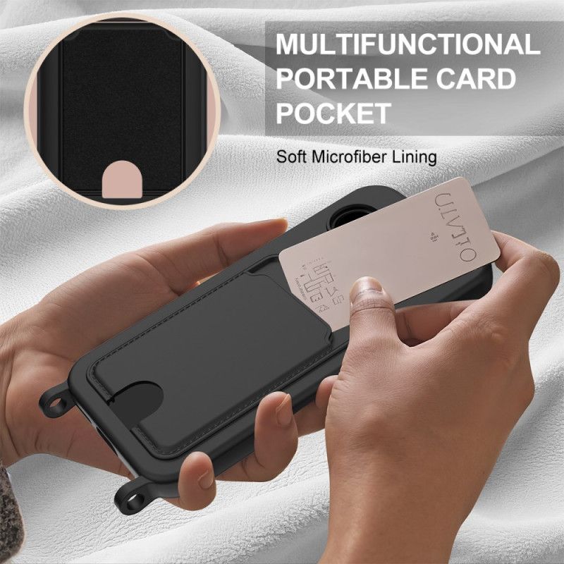 Coque Google Pixel 10A Silicone Liquide Porte-Carte