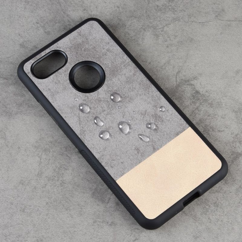 Coque Google Pixel 3 Bicolore Simili Cuir