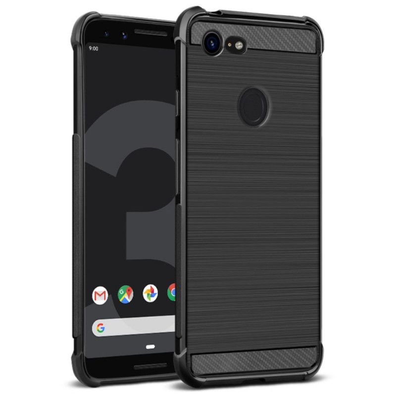 Coque Google Pixel 3 Fibre Carbone Brossée Imak