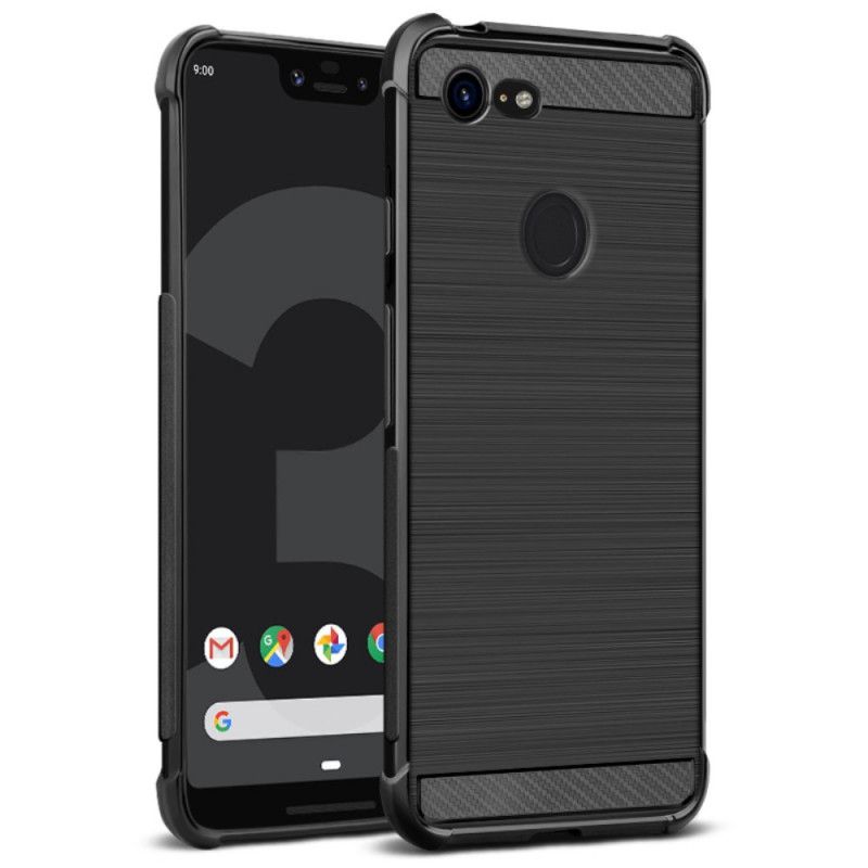 Coque Google Pixel 3 Xl Fibre Carbone Brossée Imak