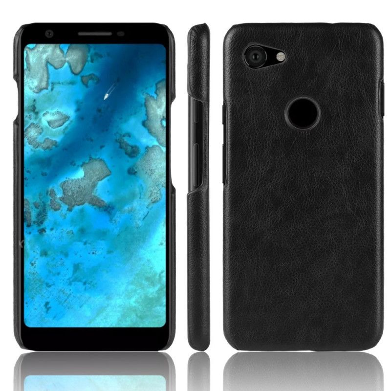 Coque Google Pixel 3a Effet Cuir Litchi Performance