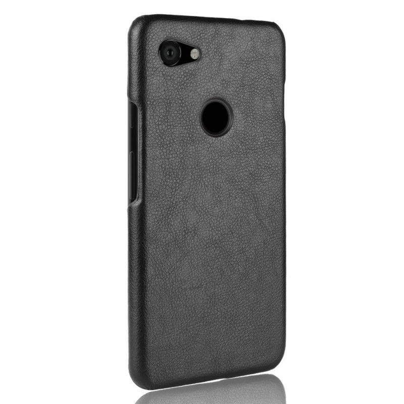 Coque Google Pixel 3a Effet Cuir Litchi Performance