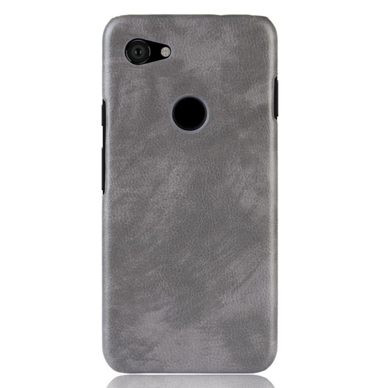 Coque Google Pixel 3a Effet Cuir Litchi Performance