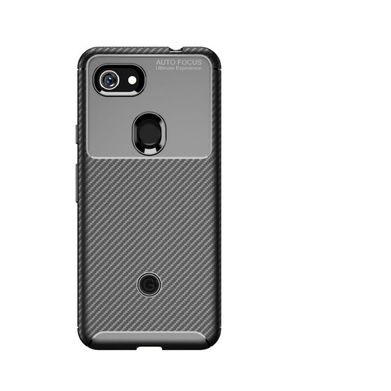 Coque Google Pixel 3a Flexible Texture Fibre Carbone