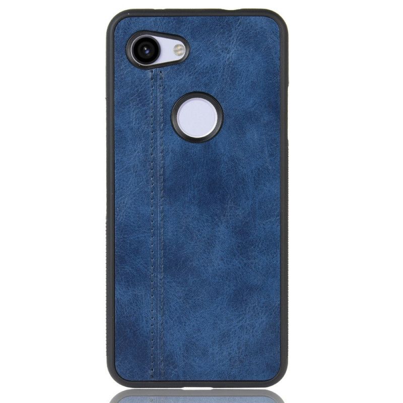 Coque Google Pixel 3a Xl Effet Cuir Couture