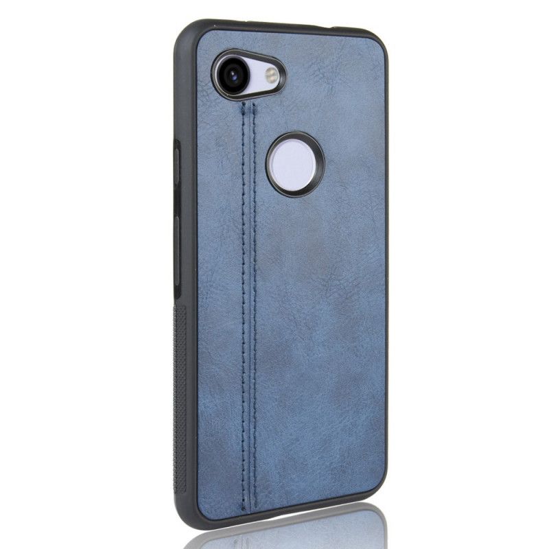 Coque Google Pixel 3a Xl Effet Cuir Couture