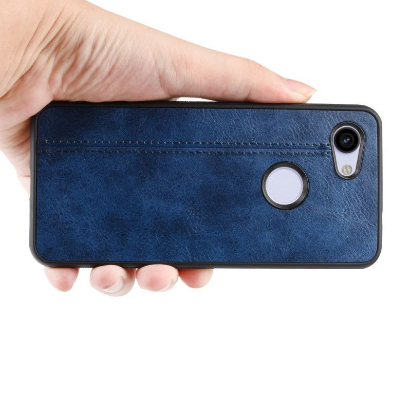 Coque Google Pixel 3a Xl Effet Cuir Couture