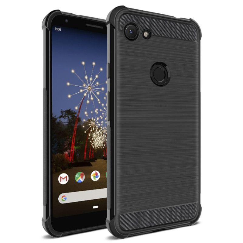 Coque Google Pixel 3a Xl Fibre Carbone Brossée Imak