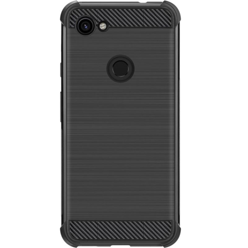 Coque Google Pixel 3a Xl Fibre Carbone Brossée Imak