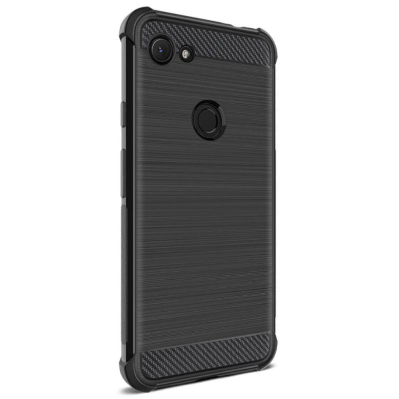 Coque Google Pixel 3a Xl Fibre Carbone Brossée Imak