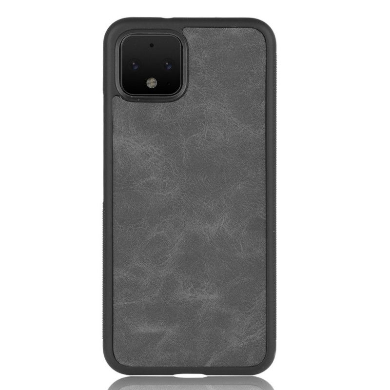 Coque Google Pixel 4 Effet Cuir Look Vintage