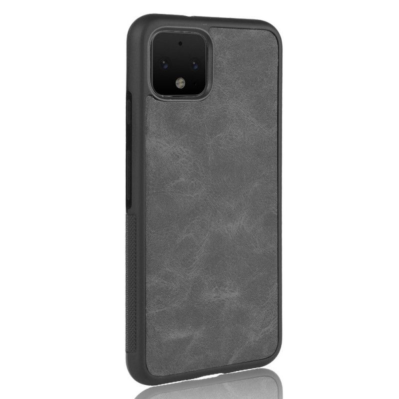 Coque Google Pixel 4 Effet Cuir Look Vintage