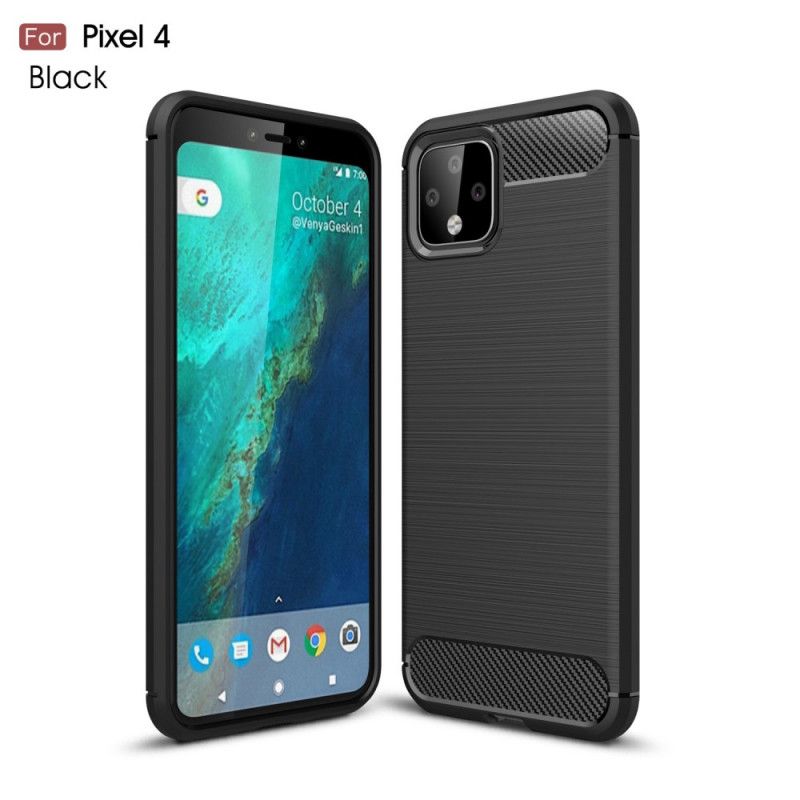 Coque Google Pixel 4 Fibre Carbone Brossée