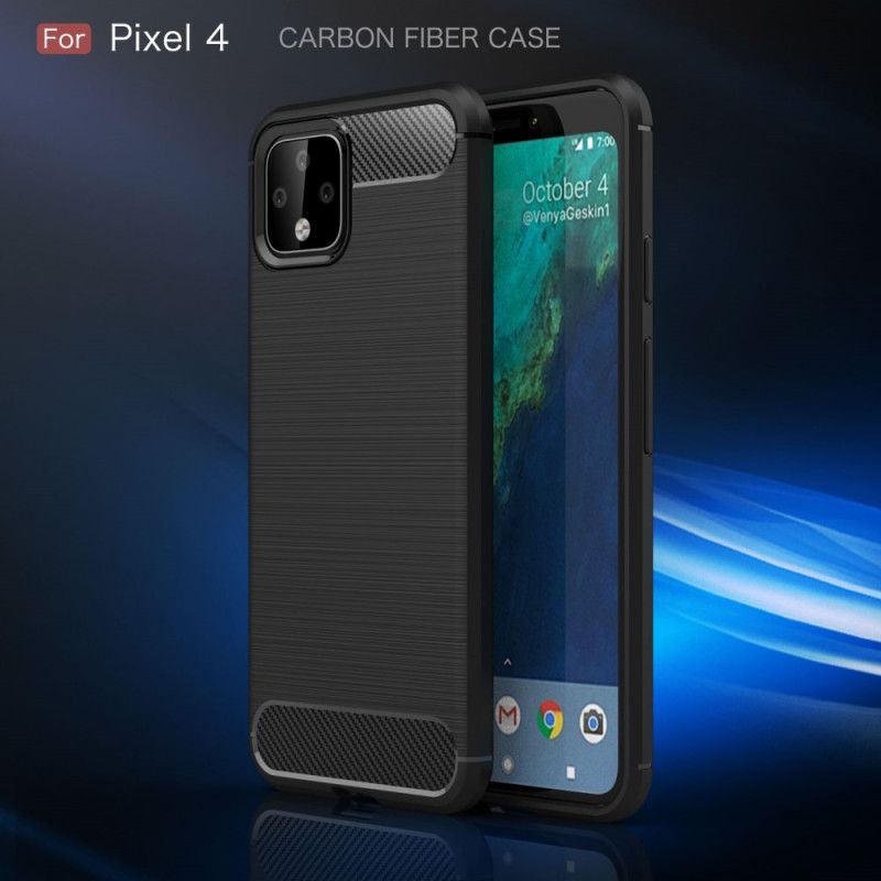 Coque Google Pixel 4 Fibre Carbone Brossée